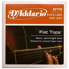 D'addario Eksta Light Akustik Gitar Teli EFT15